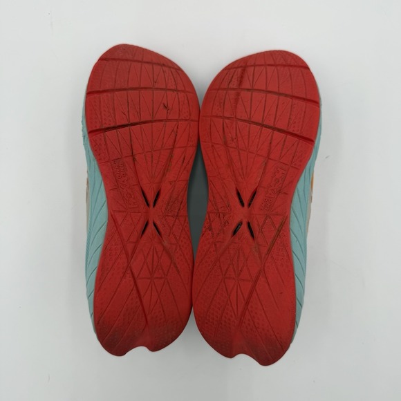 Hoka One One Carbon X 2 Running Shoes Womens 6.5 B White/Blazing Orange - Picture 5 of 8